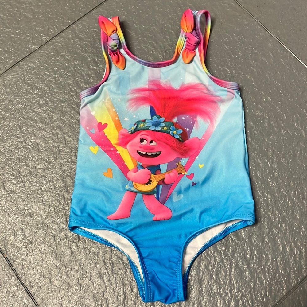 Trolls Size 3T One Piece Swimsuit